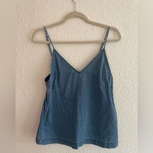 Wilfred Free Denim Blue V neck Camisole Top